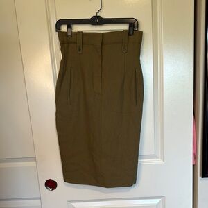 Paul Smith Khaki Pencil Skirt